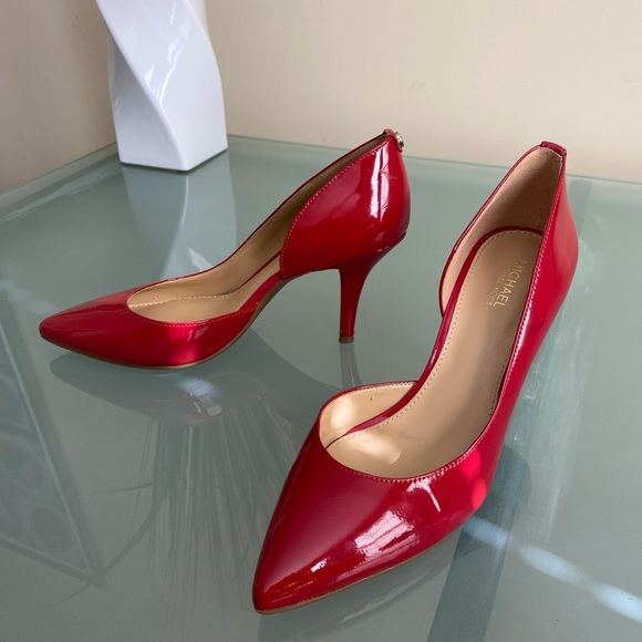 Michael Kors Shoes - Michael Kors Nathalie Flex Red High Heel Pumps